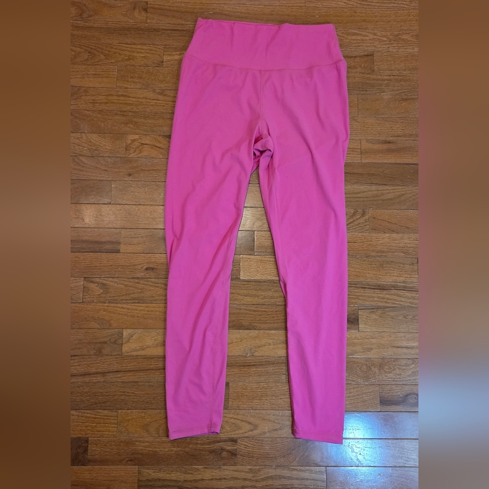 Bright Pink High-Rise Stretch Leggings Size 2XL